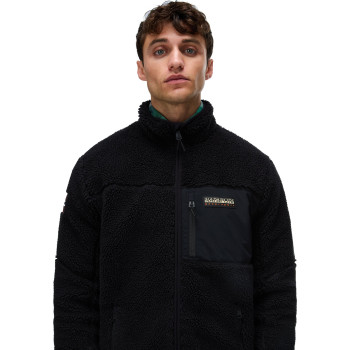 NAPAPIJRI Yupik Full-Zip Fleece 5 - Ανδρική ζακέτα Fleece - Black Beauty