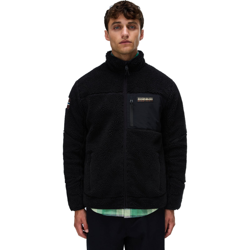 NAPAPIJRI Yupik Full-Zip Fleece 5 - Ανδρική ζακέτα Fleece - Black Beauty