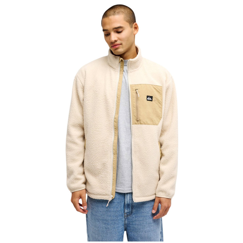Quiksilver Clean Coast - Ανδρικό Full-zip Fleece - Peyote