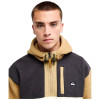 Quiksilver Clean Coast Mix Up Hoodie - Ανδρικό Half-zip Fleece - Kelp