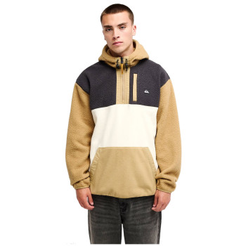 Quiksilver Clean Coast Mix Up Hoodie - Ανδρικό Half-zip Fleece - Kelp