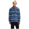 Quiksilver No Destination FZ Full Zip Fleece - Ανδρικό Fleece - Quik Life Stripe Dark Denim