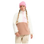 ROXY Alabama Mock Neck 3 - Γυναικείο Fleece - Cafe Au Lait