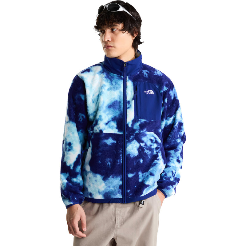 The North Face Men’s Yumiori Off Peak Printed Fleece Jacket - Ανδρική φλίς ζακέτα - Bold Blue/Granitic Rock Print 