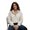 The North Face Women's Cragmont 1/2 Snap Fleece - Γυναικείο φλίς - White Dune/Desert Stone