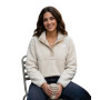 The North Face Women's Cragmont 1/2 Snap Fleece - Γυναικείο φλίς - White Dune/Desert Stone