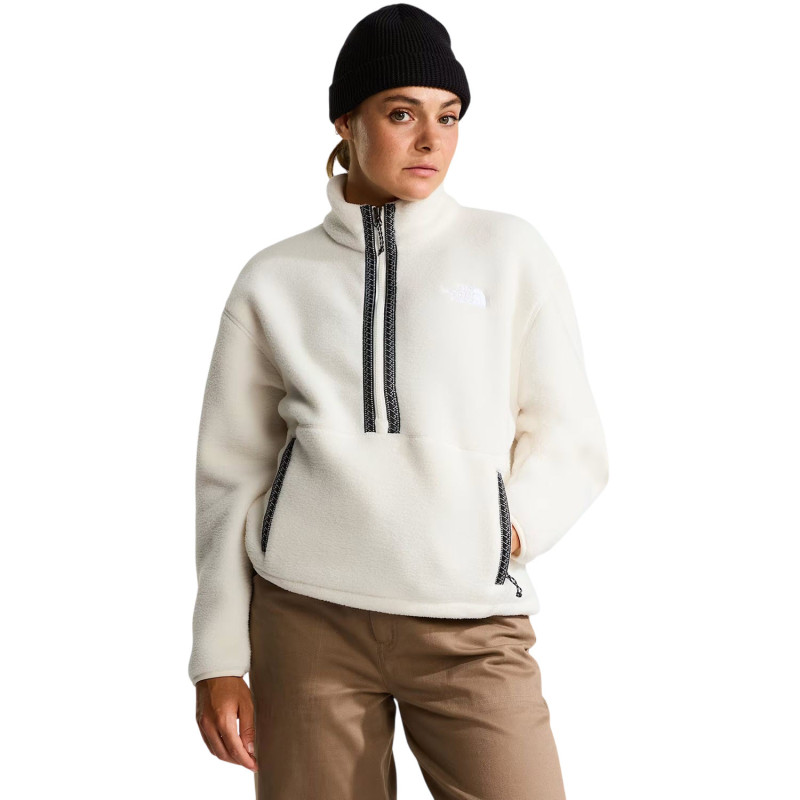 The North Face Women's TNF Fleeski 1/4 Zip Pullover Fleece - Γυναικείο φλίς - White Dune