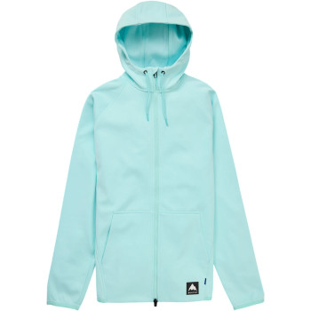 BURTON Crown Weatherproof 2 Full-Zip Fleece - Ανδρικό DWR τεχνικό φούτερ - Light Teal