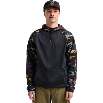 BURTON Crown Weatherproof Pullover Hoodie - Seersucker/True Black