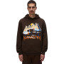Napapijri B-Sweat Hoodie  - Ανδρικό φούτερ με κουκούλα - Dark Brown