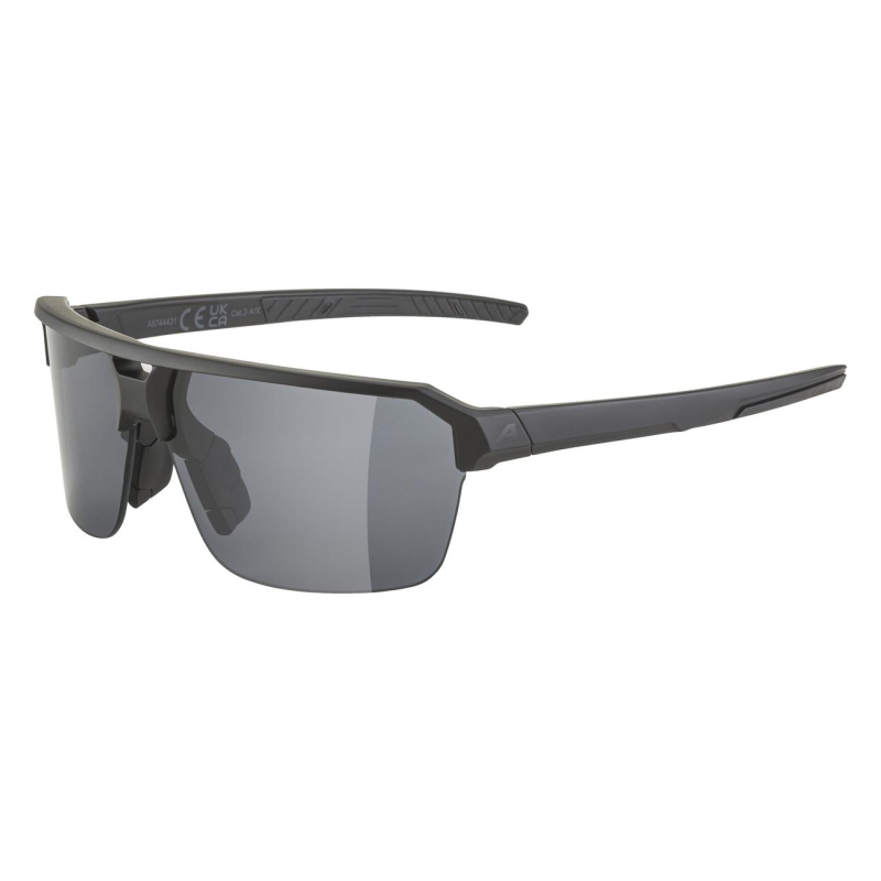 Alpina Swift HR - Γυαλιά ηλίου - Black Matt/Smoke Black Mirror Lens
