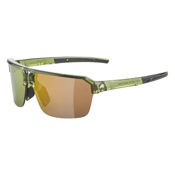 Alpina Swift HR - Γυαλιά ηλίου - Green Transparent Gloss/Gold Mirror Lens