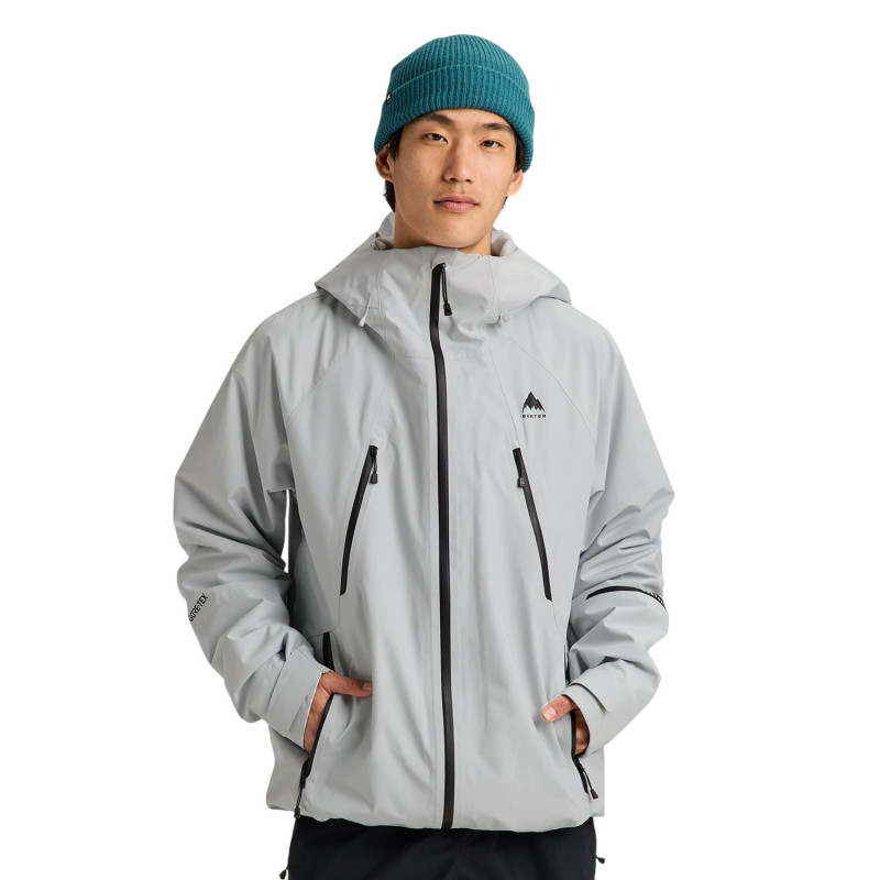 Burton Reserve GORE-TEX 2L Insulated - Ανδρικό GORE-TEX snow Jacket - Grey Cloud