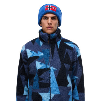 NAPAPIJRI T-Fleece Full-Zip Fancy Mount- Ανδρική ζακέτα Fleece - Blue
