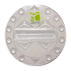 Demon Round Stomp Pad - Snowboard Stomp Pad- Clear 