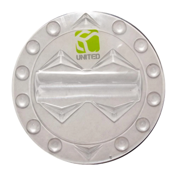 Demon Round Stomp Pad - Snowboard Stomp Pad- Clear 