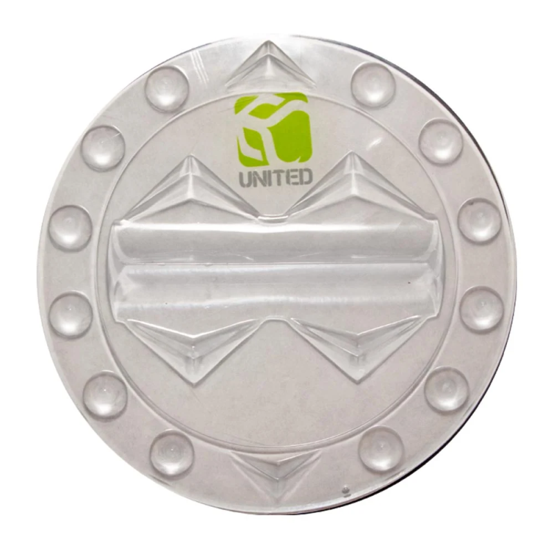 Demon Round Stomp Pad - Snowboard Stomp Pad- Clear 