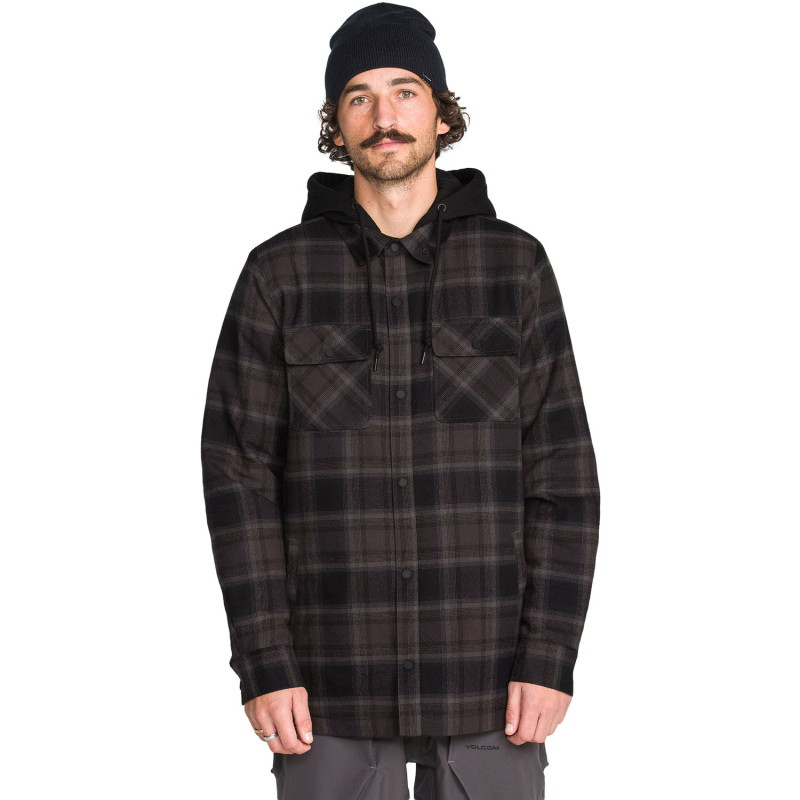 Volcom Enson Insulated Flannel Jacket - Ανδρικό Πουκάμισο Flannel με επένδυση - Black