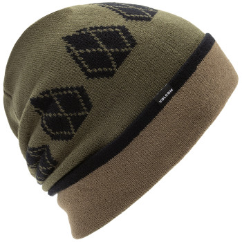 Volcom Stone Funk Beanie - Ανδρικός Σκούφος - Dark Green