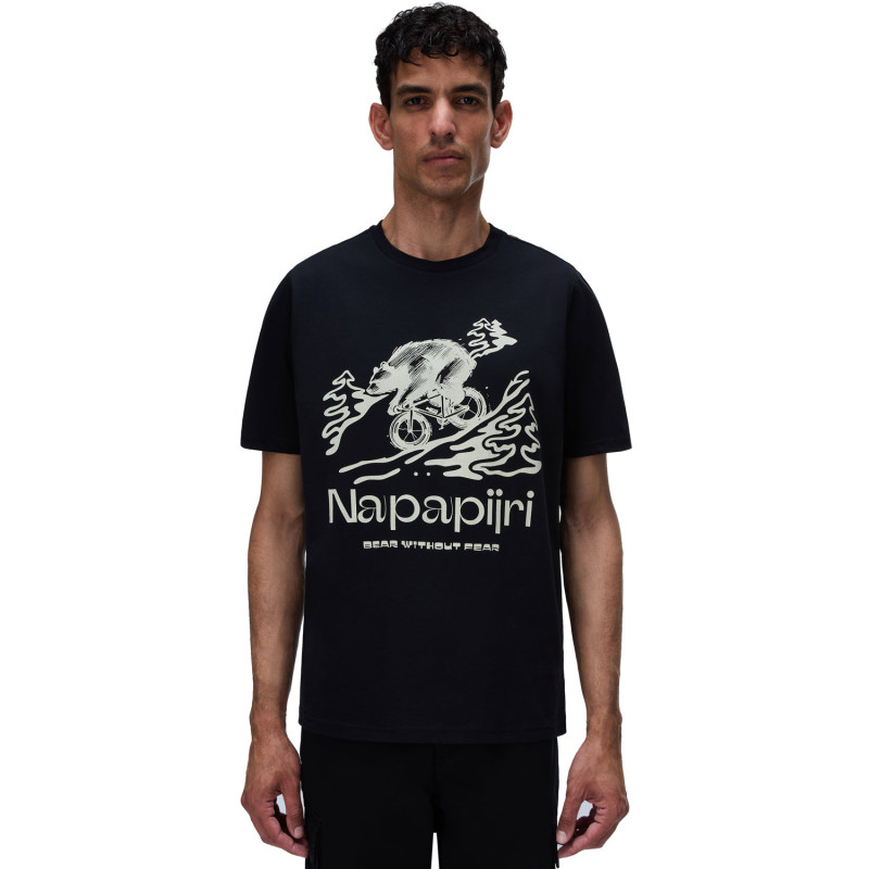 Napapijri Cabin Short-Sleeve T-Shirt - Ανδρικό T-Shirt - Black
