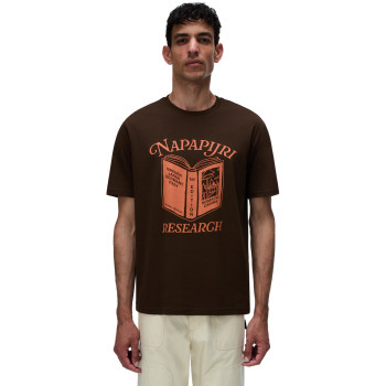 Napapijri Cabin Short-Sleeve T-Shirt - Ανδρικό T-Shirt - Dark Brown