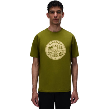Napapijri Cabin Short-Sleeve T-Shirt - Ανδρικό T-Shirt - Green Avocado