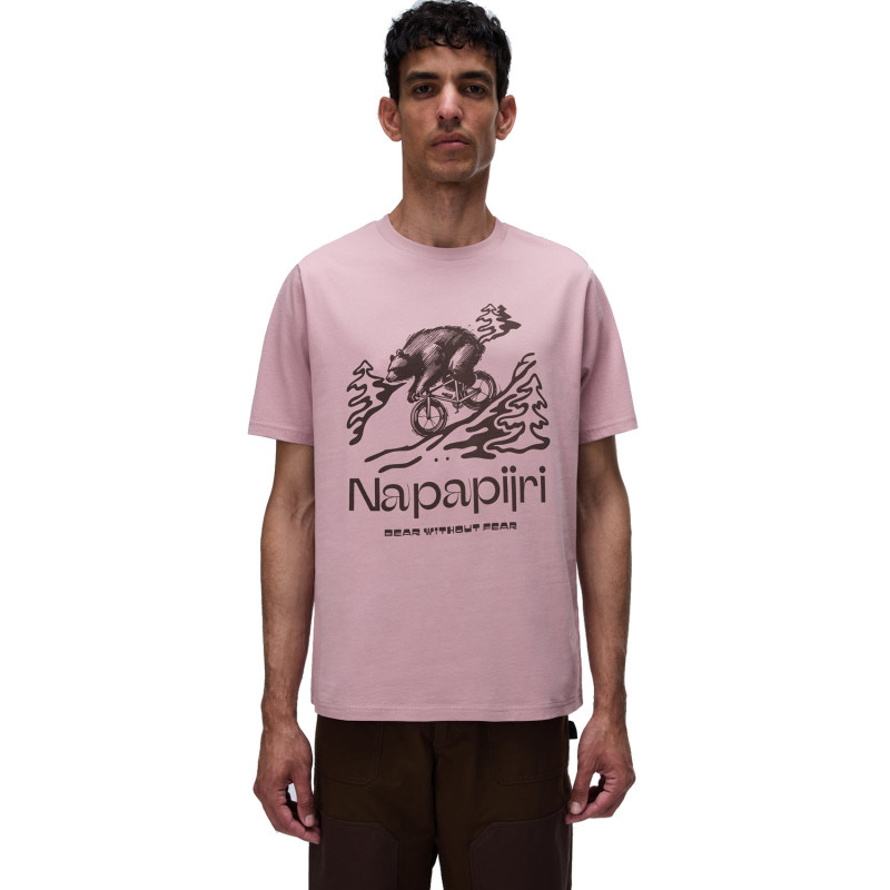 Napapijri Cabin Short-Sleeve T-Shirt - Ανδρικό T-Shirt - Pink