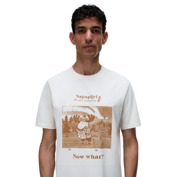 Napapijri Cabin Short-Sleeve T-Shirt - Ανδρικό T-Shirt - White Whisper