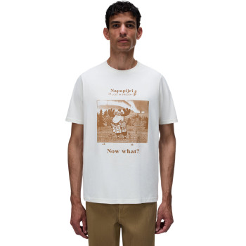 Napapijri Cabin Short-Sleeve T-Shirt - Ανδρικό T-Shirt - White Whisper