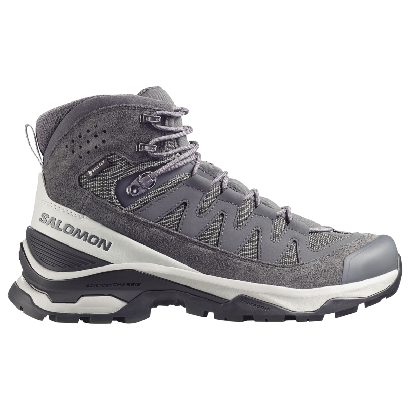 SALOMON Quest Echo Gore-tex - Ανδρικά Δερμάτινα μποτάκια πεζοπορίας - Asphalt/Wrought Iron/Aspargus Green