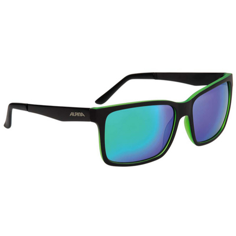 ALPINA DON HUGO Black/Green Ceramic Mirror glasses
