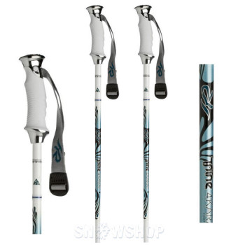 K2 4 KARAT Women's Ski Poles - White