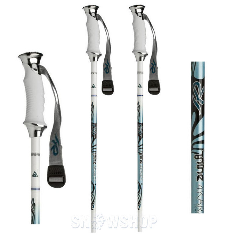 K2 4 KARAT Women's Ski Poles - White
