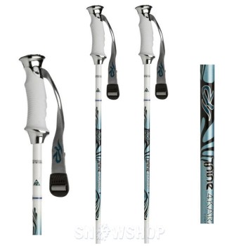 K2 4 KARAT Women's Ski Poles - White