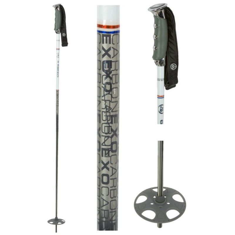 K2 6 SPEED CARBON Ski Poles - White