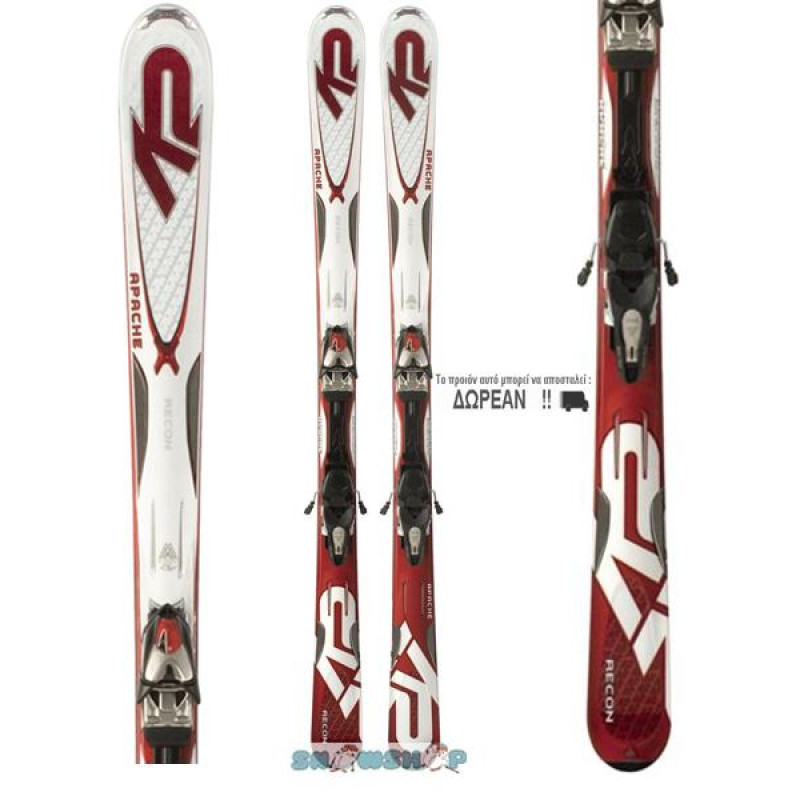 K2 APACHE RECON SKIS 9 + Δέστρα MARKER MX 12.0