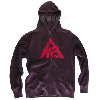 K2 BRANDED LOGO ZIP UP  Blackberry