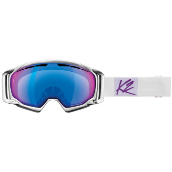 K2 CAPTURA PRO - White Pearl/Blue Infrared MIRROR Women's Goggles