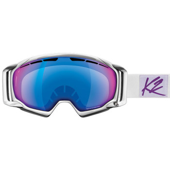 K2 CAPTURA PRO - White Pearl/Blue Infrared MIRROR Women's Goggles