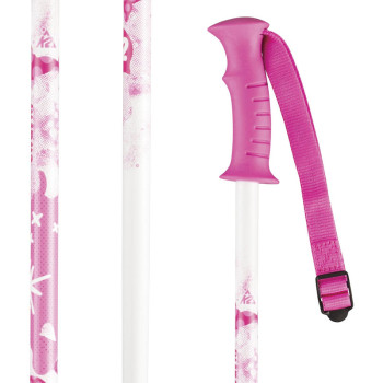 K2 CHARM White Kid's Ski Poles