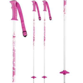 K2 CHARM White Kid's Ski Poles