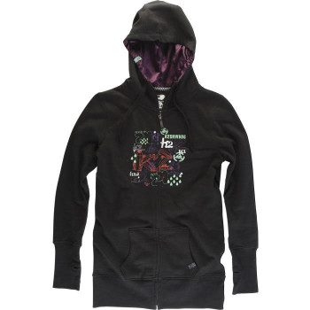 K2 CRYSTAL Black Women's Hoodie