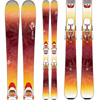 K2 LUV MACHINE 74 Ti Women Ski + MARKER ERC 11.0 TC