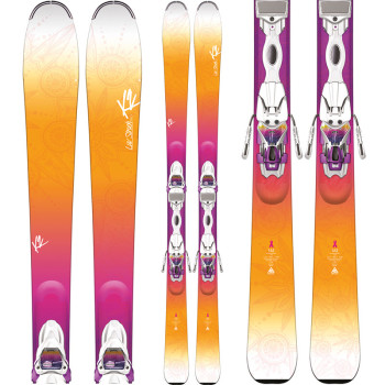 K2 LUV STRUCK 80 Women Ski + MARKER ER3 10.0 TC 