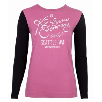 K2 PERFORMANCE Coral/Black 70040 Women's thermal LS shirt