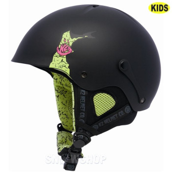K2 SHADOW Black Slime KID'S HELMET