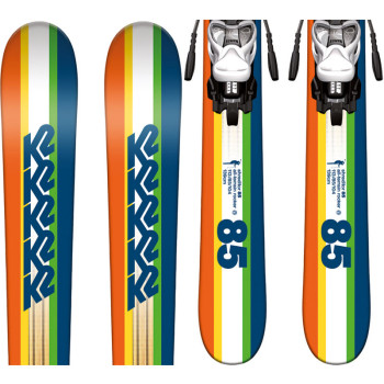 K2 SHREDITOR 85 JR SKI + MARKER FASTRAK 2.7 