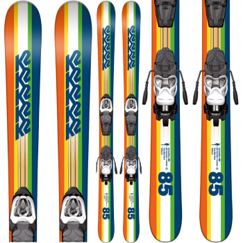K2 SHREDITOR 85 JR SKI + MARKER FASTRAK 2.7 