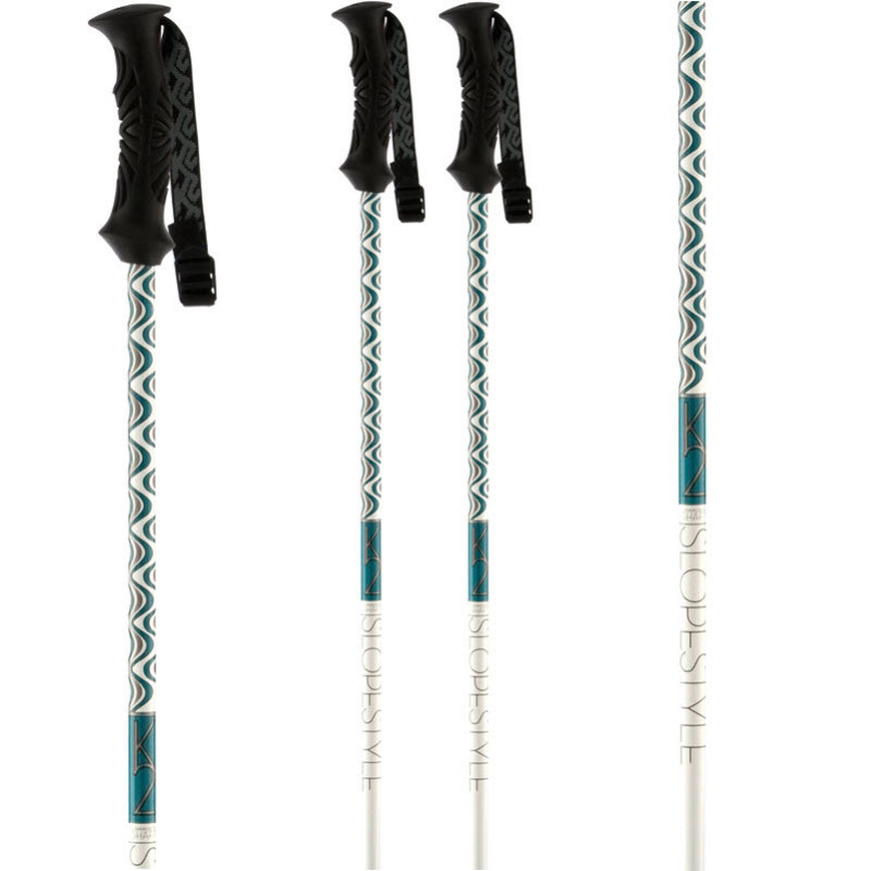 K2 SLOPE STYLE - White Women's Ski Poles