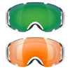 K2 SOURCE SLICED WHITE Aurora+Amber Flash Goggles